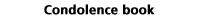 Condolence book